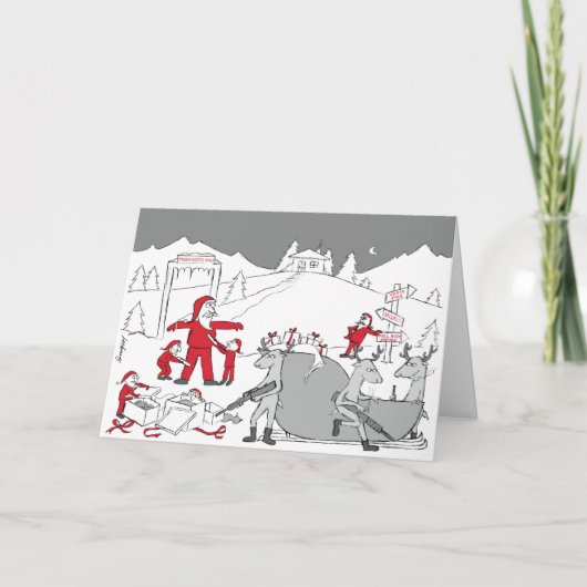 Hohe Sicherheit Feiertagskarte (Vorderseite)