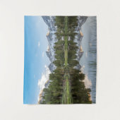 Hohe Sierra See-Spiegel-Reflexion Wandteppich (Vorderseite)