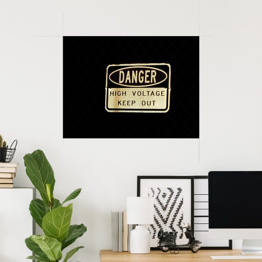 Hohe Spannung Poster (Heimbüro)