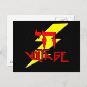 HOHE SPANNUNG POSTKARTE (Vorne/Hinten)