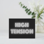 Hohe Spannung Postkarte (Stehend Vorderseite)