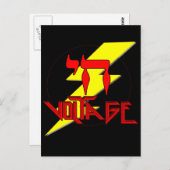 HOHE SPANNUNG POSTKARTE (Vorne/Hinten)