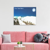 Hohe Spitzen - dünne Luft Leinwanddruck (Insitu (Wohnzimmer))