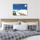 Hohe Spitzen - dünne Luft Leinwanddruck (Insitu (Schlafzimmer))