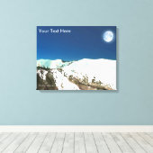 Hohe Spitzen - dünne Luft Leinwanddruck (Insitu (Holzboden))