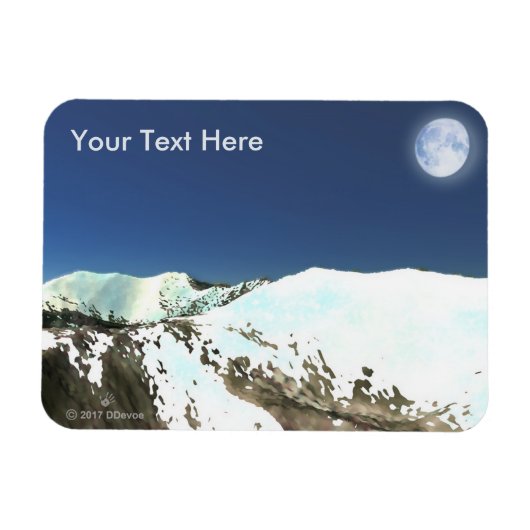 Hohe Spitzen - dünne Luft Magnet (Horizontal)