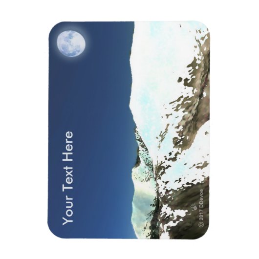 Hohe Spitzen - dünne Luft Magnet (Vertikal)