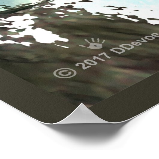 Hohe Spitzen - dünne Luft Poster (Ecke)