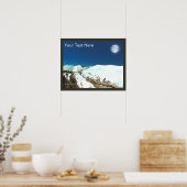 Hohe Spitzen - dünne Luft Poster (Küche)