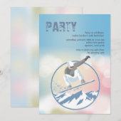 Hohe Spitzen-Snowboarder-Einladung Einladung (Vorne/Hinten)