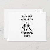 Hohe Standards Postkarte (Vorne/Hinten)