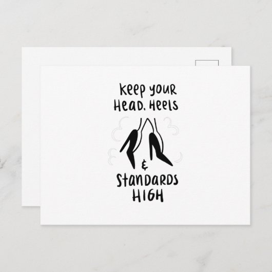 Hohe Standards Postkarte (Vorne/Hinten)