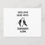 Hohe Standards Postkarte (Vorderseite)