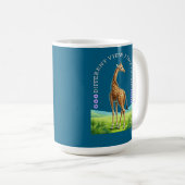 hohe stehende Giraffe Kaffeetasse (VorderseiteRechts)