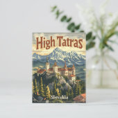Hohe Tatra Slowakei Postkarte (Stehend Vorderseite)