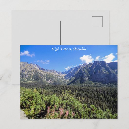 Hohe Tatra, Slowakei, Postkarte (Vorne/Hinten)