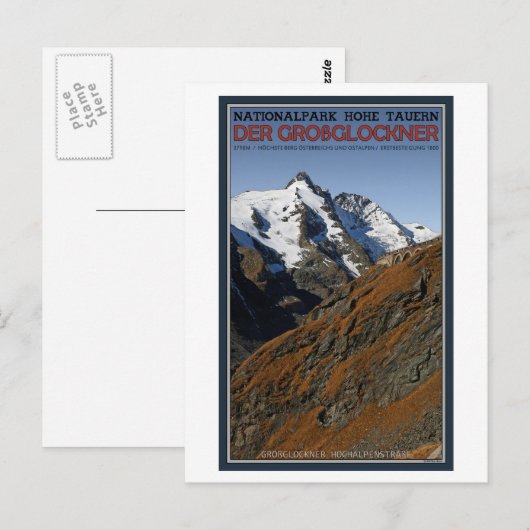 Hohe Tauern - Großglockner Postkarte (Vorne/Hinten)