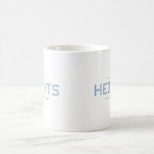 Höhe Tile, blaue Tile (lrgr-Design) Kaffeetasse (Mittel)