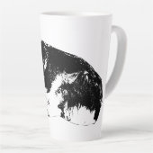 Hohe Tinte, sanfter Anstieg Milchtasse (Rechte Ecke)