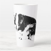 Hohe Tinte, sanfter Anstieg Milchtasse (Vorderseite)