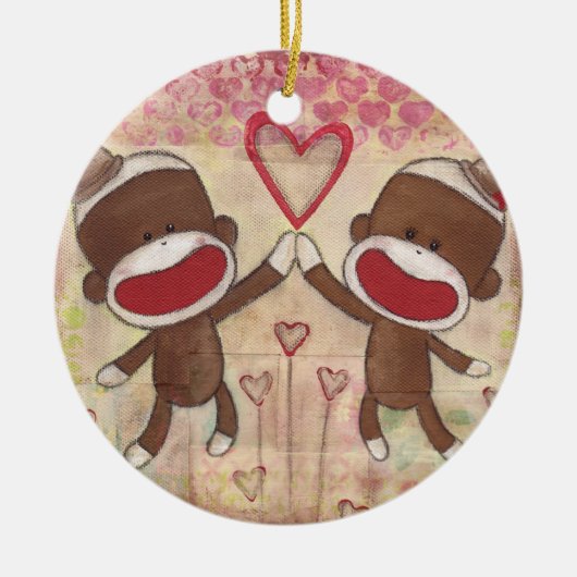 Hohe Verzierung fünf Keramikornament (Vorne)