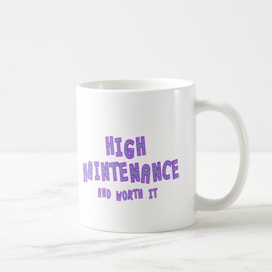 Hohe Wartung u. wert sie Kaffeetasse (Rechts)