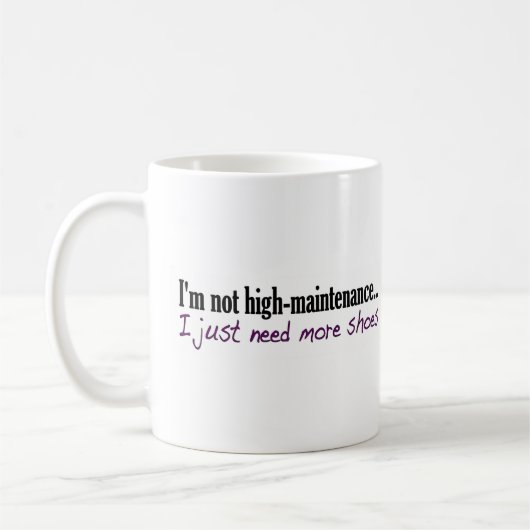 Hohe Wartungs-Schuhe Kaffeetasse (Links)