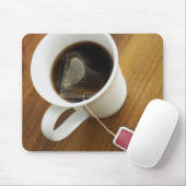Hohe Winkelsicht einer Tasse Tee Mousepad (Mit Mouse)