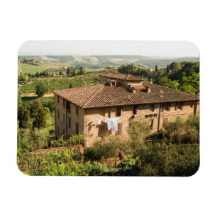 Hohe Winkelsicht eines Gebäude, San Gimignano, Magnet