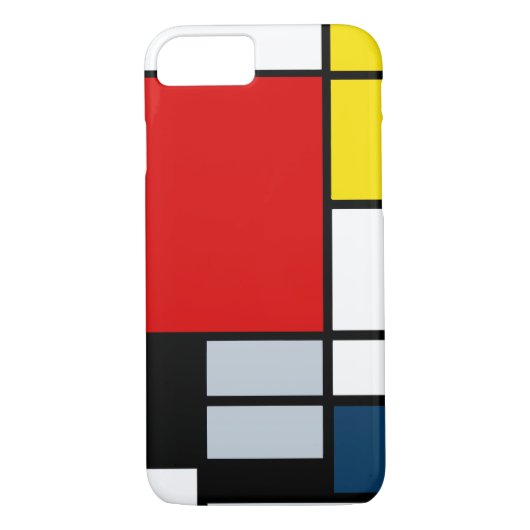 Hohe Zusammensetzung Res Piet Mondrian Case-Mate iPhone Hülle (Rückseite)