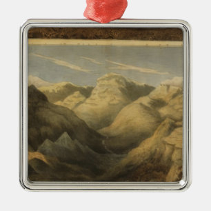 Höhen, Berge von Schottland Silbernes Ornament