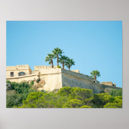 Höhen der Gozo-Citadella Poster
