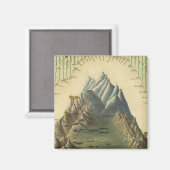 Höhen der wichtigsten Berge der Welt Magnet (Vorderseite/Rückseite)