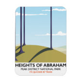 Höhen des Posters des Abraham Peak District Magnet (Vertikal)