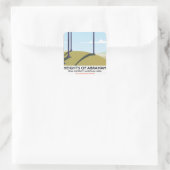 Höhen des Posters des Abraham Peak District Quadratischer Aufkleber (Tasche)
