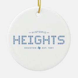 Höhen Tile, Blue Tile, Houston Heights Keramik Ornament