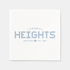 Höhen Tile, Blue Tile, Houston Heights Serviette