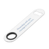 Höhen Tile, Blue Tile, Houston Heights Speed Flaschenöffner (Rückseite Schrägansicht)