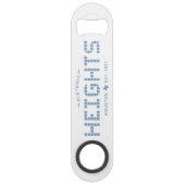 Höhen Tile, Blue Tile, Houston Heights Speed Flaschenöffner (Vorderseite)