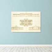 Höhen und Grundriss eines Gewächshauses, aus " Leinwanddruck (Insitu (Holzboden))