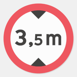 Höhen-warnende Aufkleber