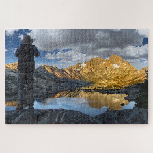 Höhenblick auf Garnet Lake Sunrise 2 - JMT Puzzle (Horizontal)