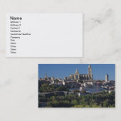 Höhenlage mit Blick auf die Kathedrale Segovia Visitenkarte (Vorne/Hinten)