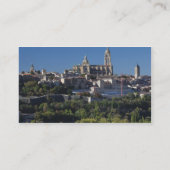 Höhenlage mit Blick auf die Kathedrale Segovia Visitenkarte (Rückseite)