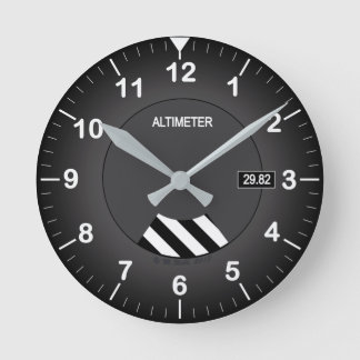 Höhenmesser-Art-Uhr Runde Wanduhr