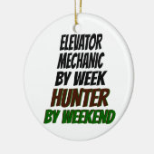 Höhenrudermechanik Lieben Jagd Keramik Ornament (Links)