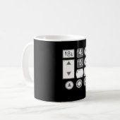 Höhenrudertasten Aufzug Kaffeetasse (Vorderseite Links)