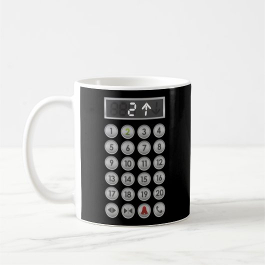 Höhenrudertasten Aufzug Kaffeetasse (Links)