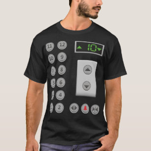 Höhenrudertasten Funny Elevator T-Shirt
