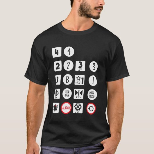 Höhenrudertasten für vertikale Mechanik T-Shirt (Vorderseite)